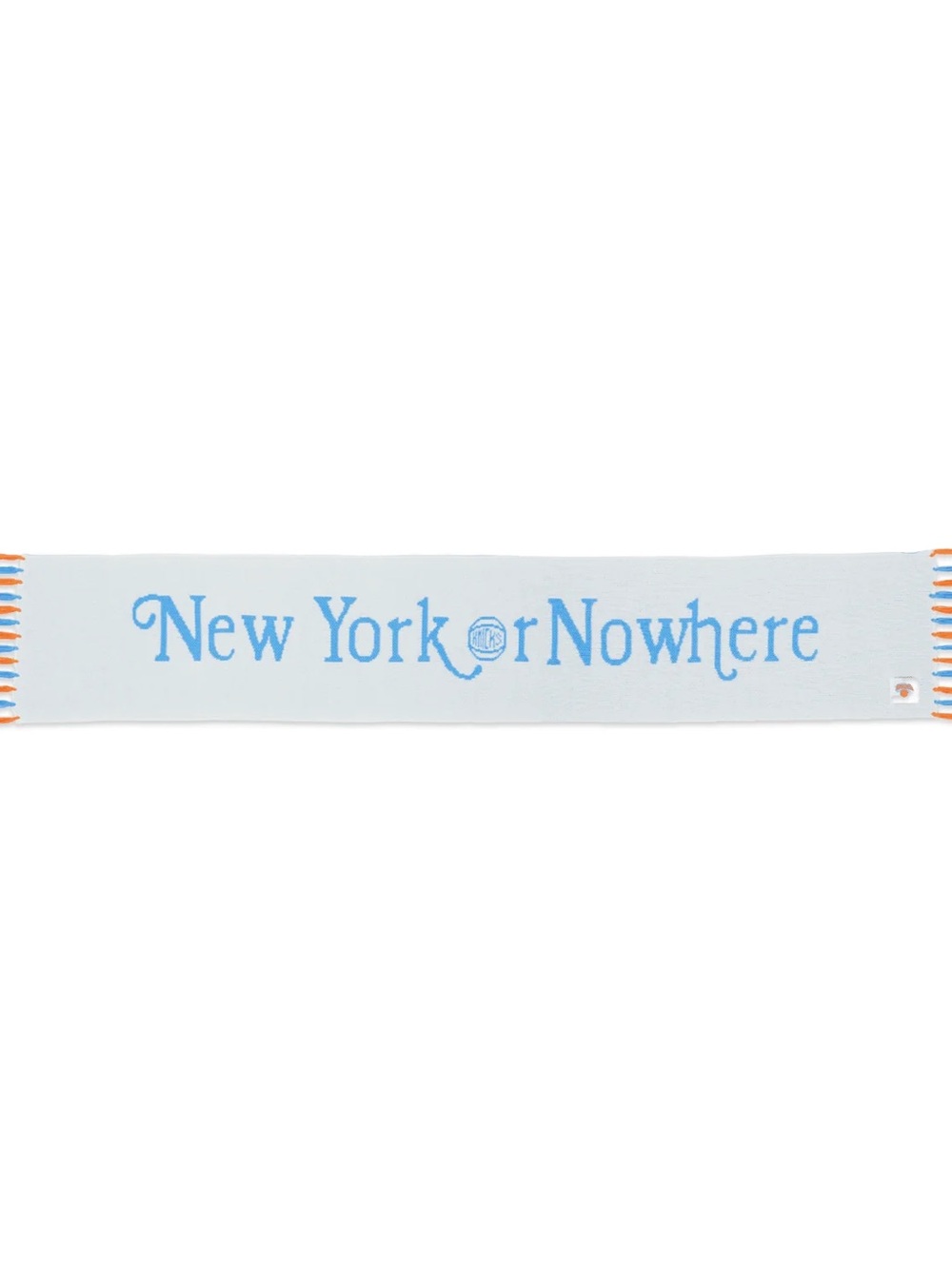 New York or Nowhere Light Blue Knit Scarf